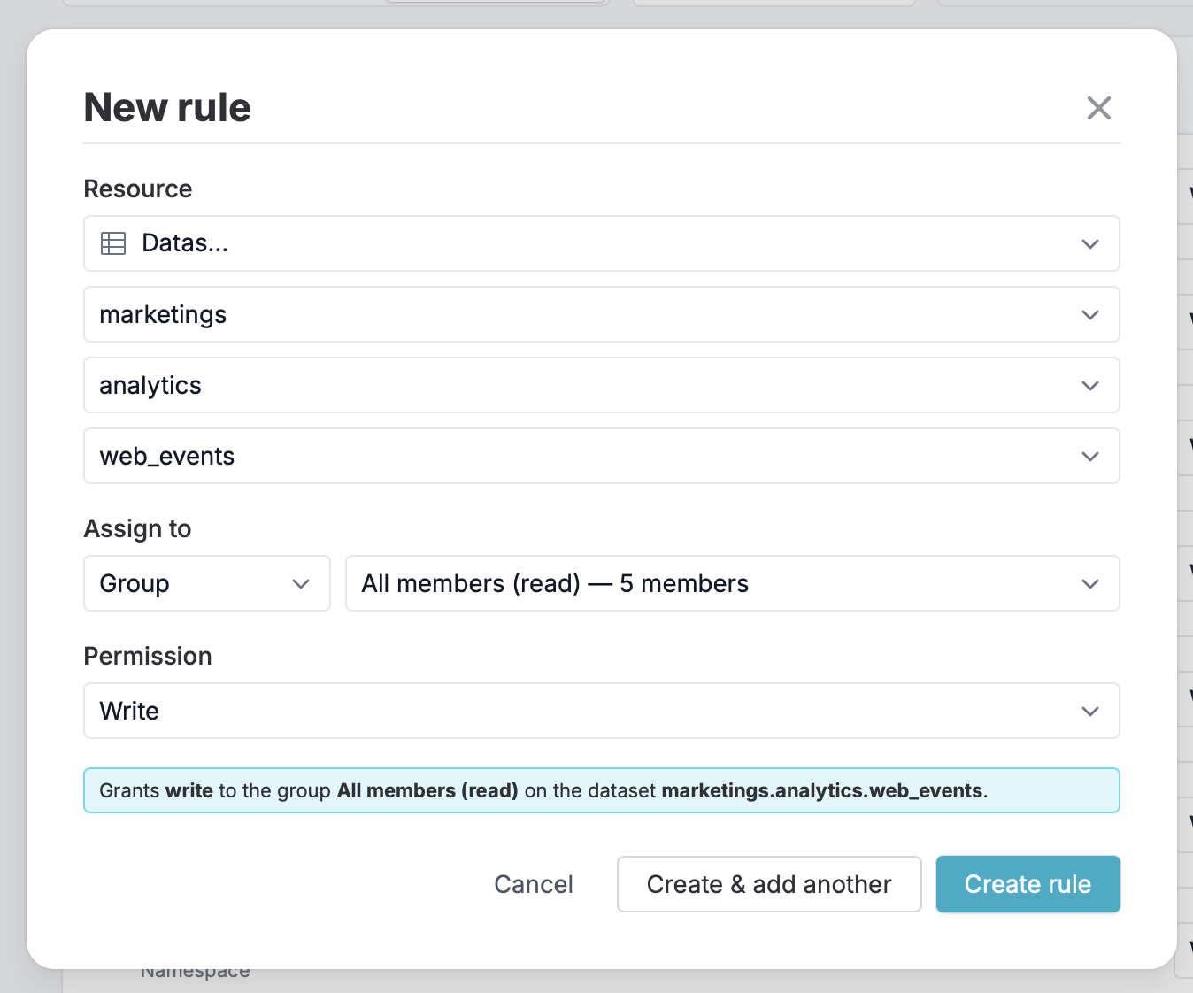 Add Rules